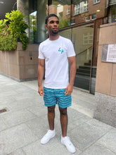 Load image into Gallery viewer, Teal LH Logo Swim Shorts