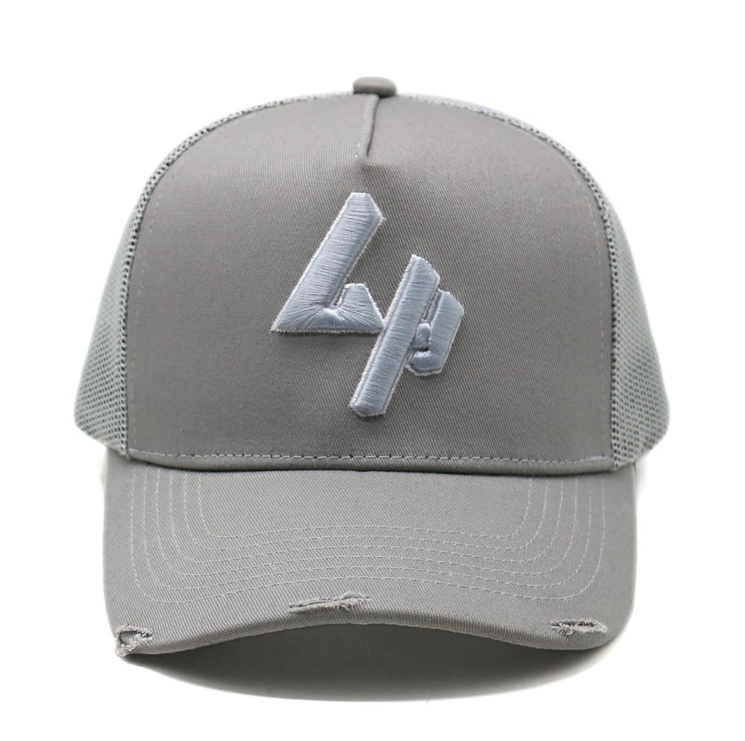 LIGHT GREY LH TRUCKER HAT