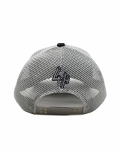 Load image into Gallery viewer, Black / Silver Trucker Hat
