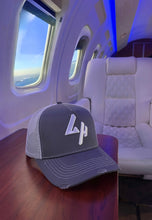Load image into Gallery viewer, GREY/WHITE LH TRUCKER HAT

