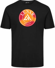 Load image into Gallery viewer, Orange/Red Circle Tee Black
