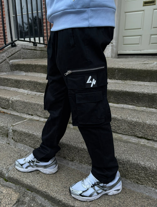 Black Cargo Zip Pocket