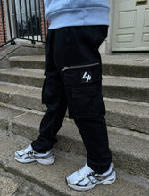 Load image into Gallery viewer, Black Cargo Zip Pocket
