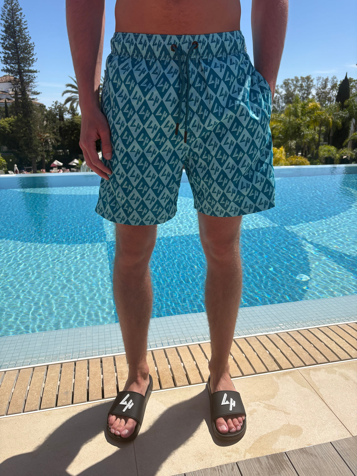 Teal Diamond LH Shorts