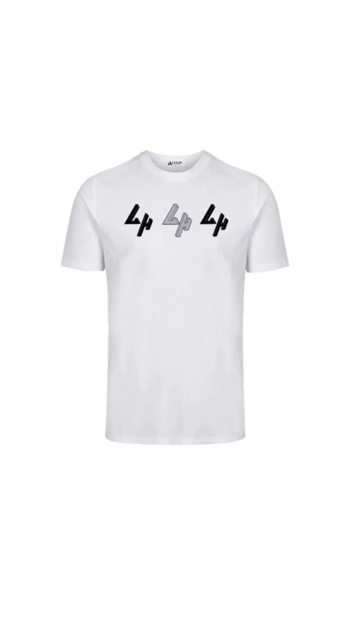 3 LH Grey/Black LH Logo White Tee