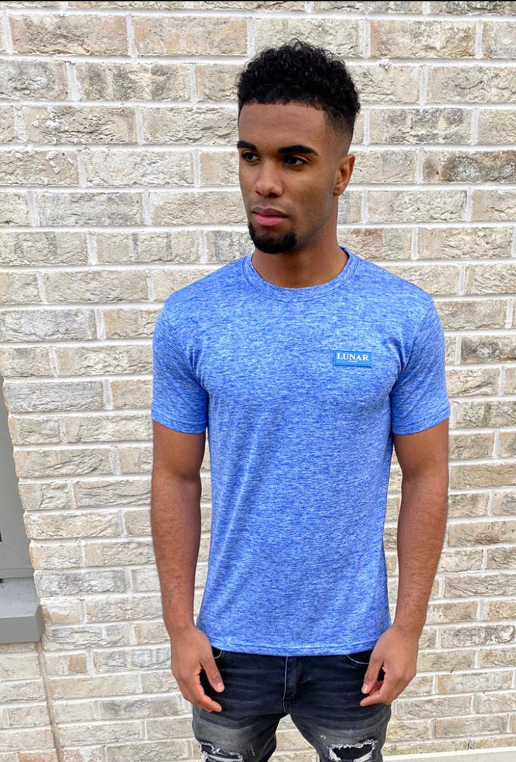 Blue Space Dye Tee