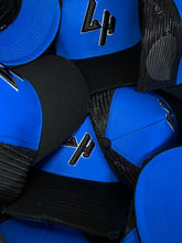 Load image into Gallery viewer, BLUE/BLACK LH TRUCKER HAT
