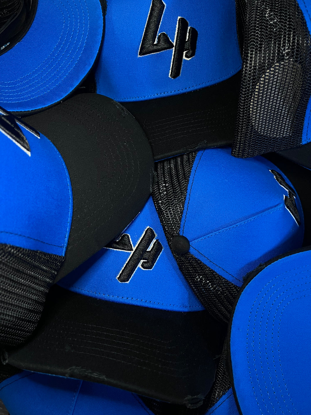 BLUE/BLACK LH TRUCKER HAT