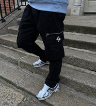 Load image into Gallery viewer, Black Cargo Zip Pocket
