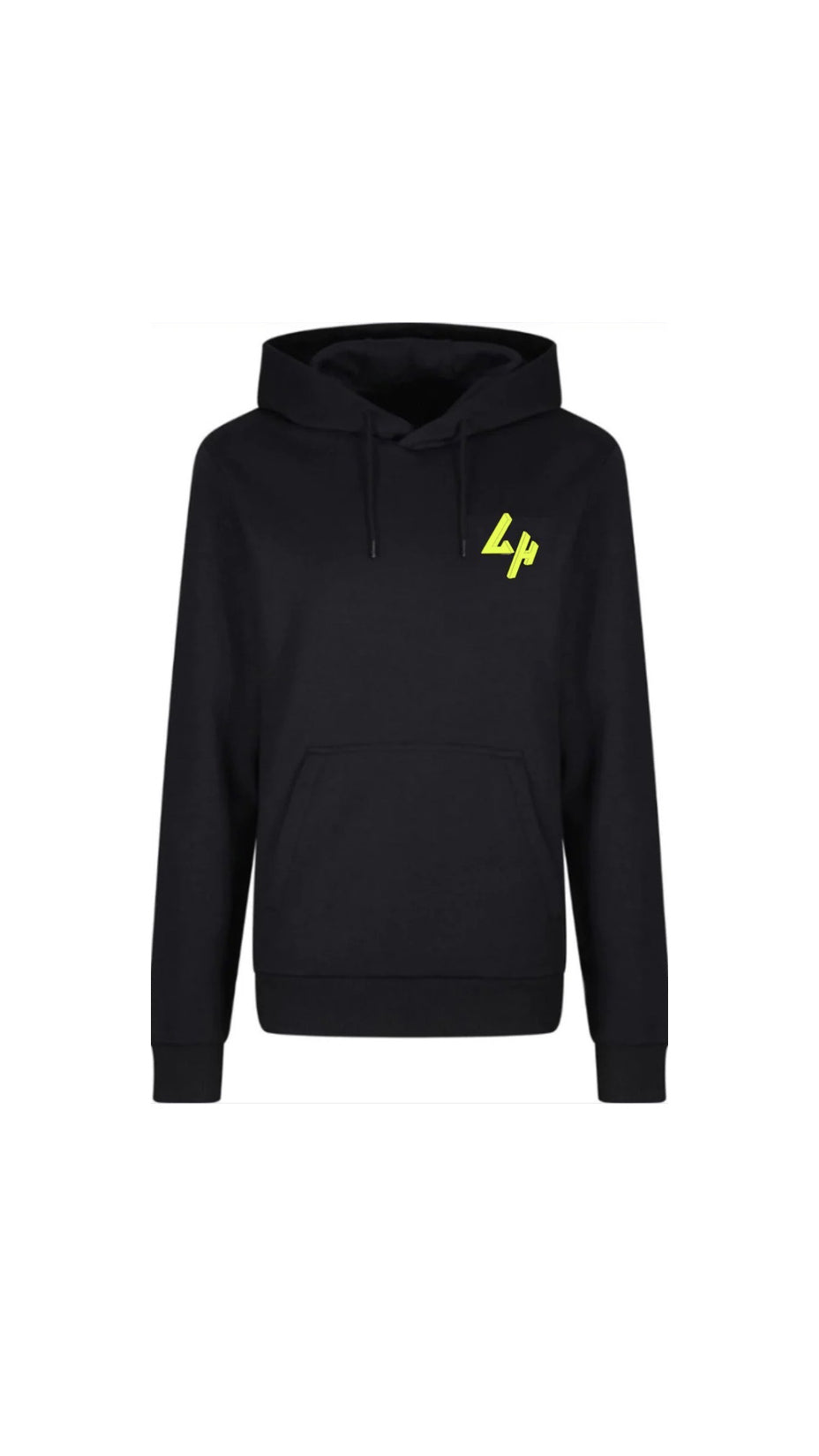 BLACK HOODIE NEON LH LOGO