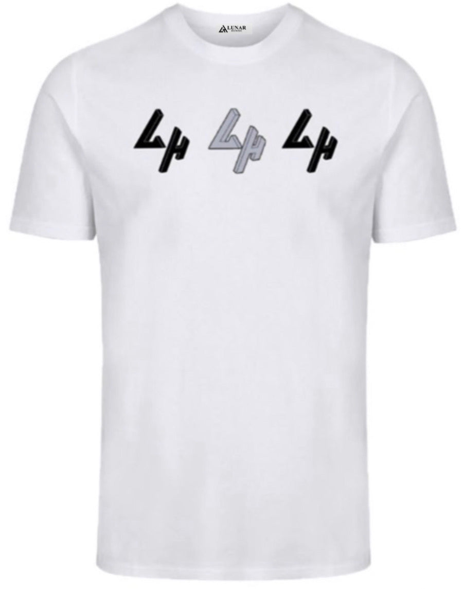 3 LH Grey/Black LH Logo White Tee
