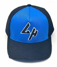 Load image into Gallery viewer, BLUE/BLACK LH TRUCKER HAT
