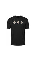 Charcoal Tee , Diamond Embroidered LH