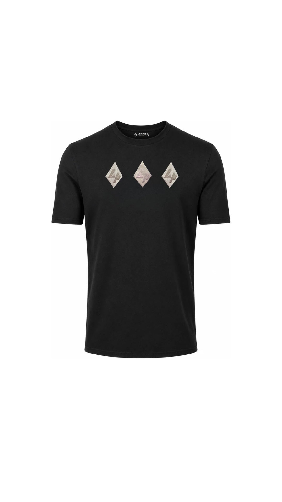 Charcoal Tee , Diamond Embroidered LH