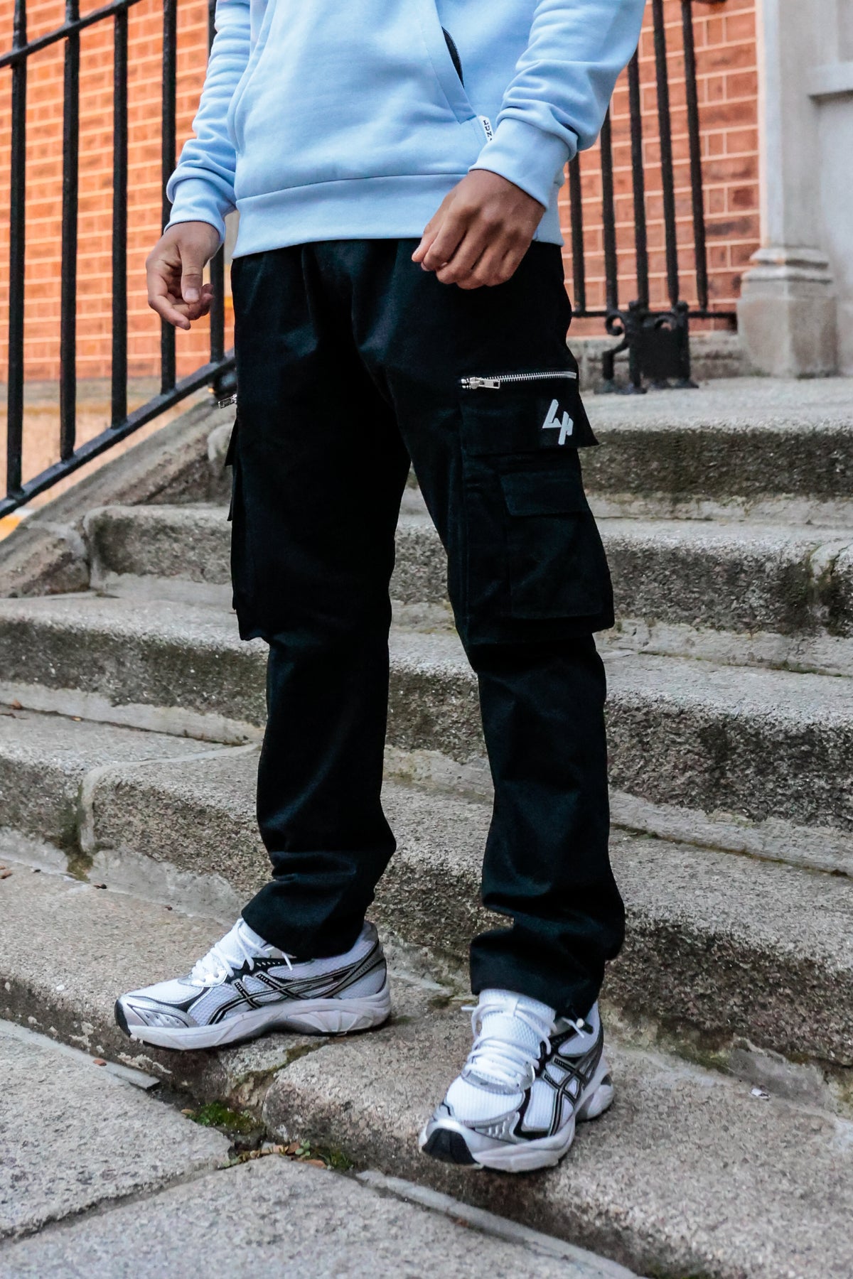 Black Cargo Zip Pocket