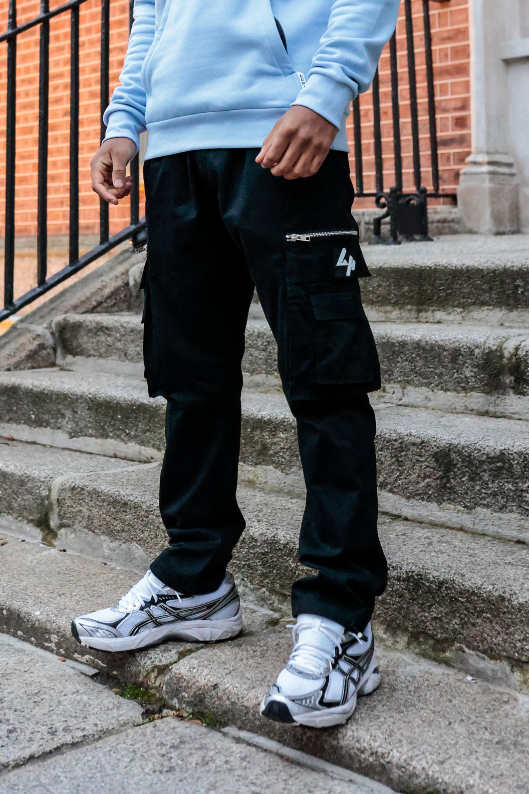 Black Cargo Zip Pocket