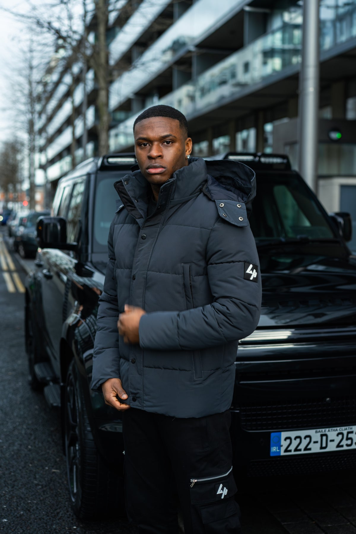 Grey Padded Puffer